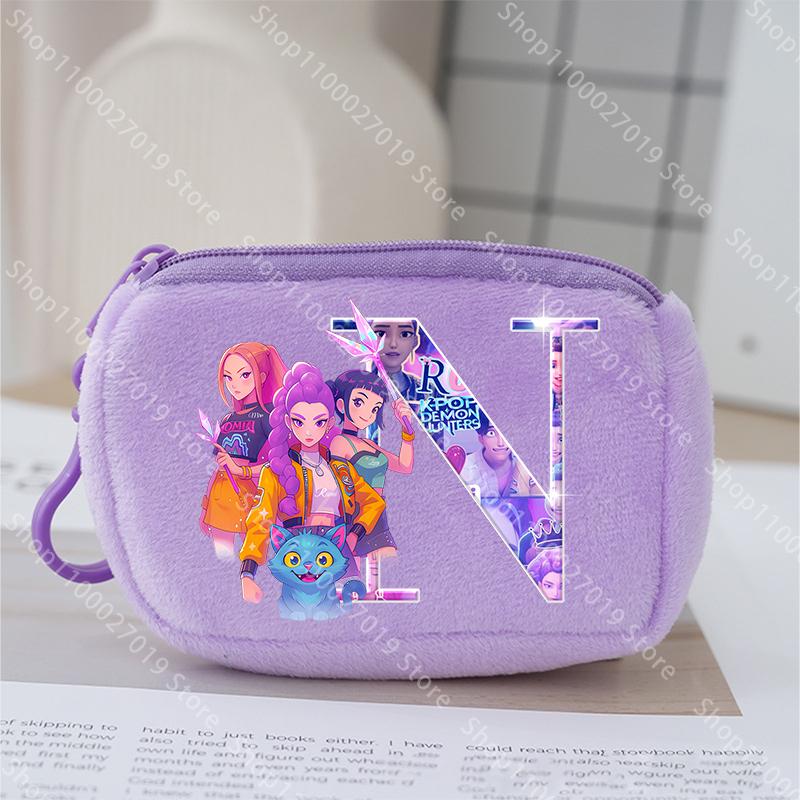 K Pop Lovci démonů Peněženka na mince pro Dětské dívky Roztomilá Přenosná peněženka Kreslené Anime Tištěný Dopis Kapsička na uložení karet Dětské dárky