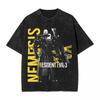 Resident Evil NEMESIS Camisetas Gráficas Vintage Lavadas Oversized Streetwear Masculina Feminina Camiseta 100% Algodão Mangas Curtas