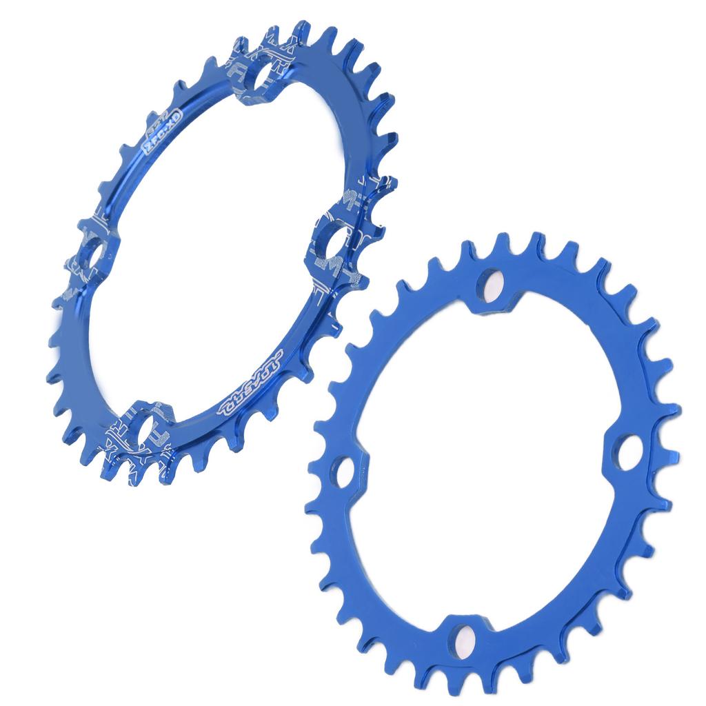 FMFXTR Bike Chainring Bicycle Narrow Wide 104 BCD 32T Round Chainring for Mountain Bike BicycleBlue