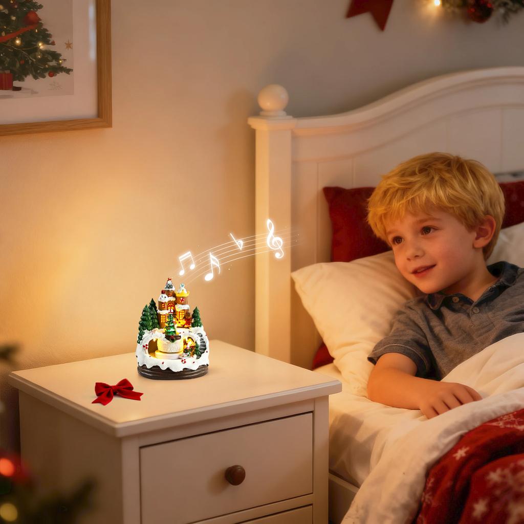 Glowing Gingerbread House With Lights - Animated Christmas Decoration For Indoor Festive Display