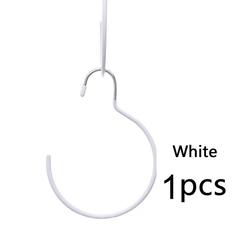 1-5pc Non-Slip Scarf Ring Hanger Multifunctional Tie Hat Belt Storage Rack Closet Organizer Accessory Hanging Rack Cloth Hanger
