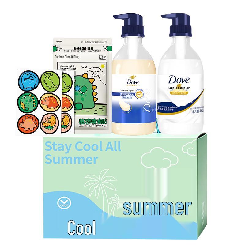 Dove Nourishing Moisture Set with Dinosaur Patch & Gift Box