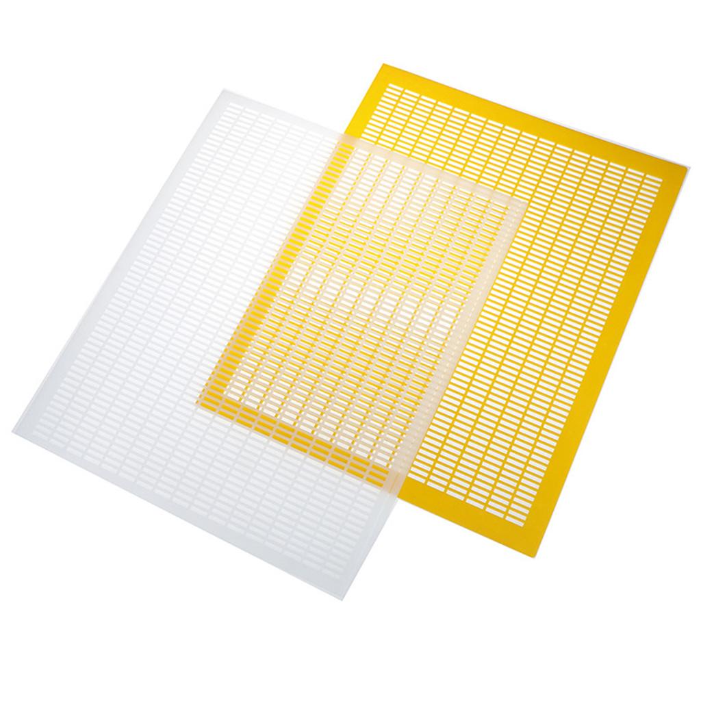 1/3Pcs Queen Bee Partitions with 10 Frames That Can Be Trimmed To Separate Queen Bees White/Yellow Beekeeping Beehive Partitions
