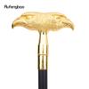Gold Luxus Doppel Adler Kopf Spazierstock Mode Spazierstock Gentleman Elegante Cosplay Spazierstock Knauf Crosier 93cm