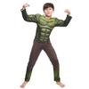 Kids Hulk Muscle Costume Set with Mask Become Your Favorite Hero Premium Materials 5-6 Years 130cm Green