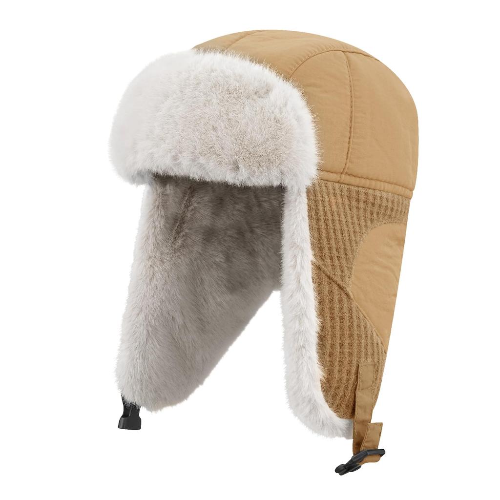Pilot Cap with Cold Russian Warm Flight [Croogo] Earmuffs, Protection, Hat, Cap, Skiing, Snowboarding, Commuting, School, Bicycle, Outdoor, Men's,