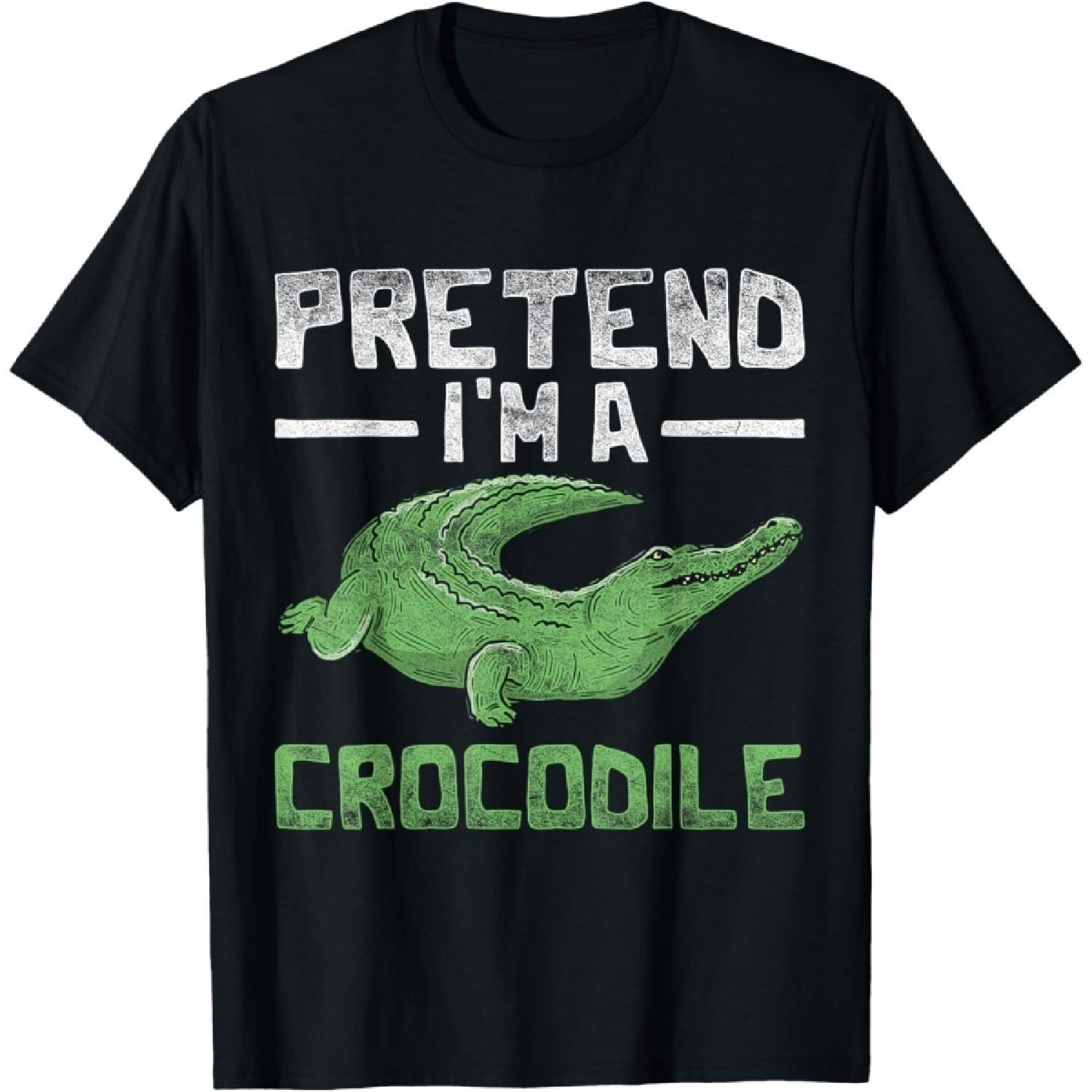 

Pretend Im A Crocodile T-Shirt(1) XXXXXL чорний