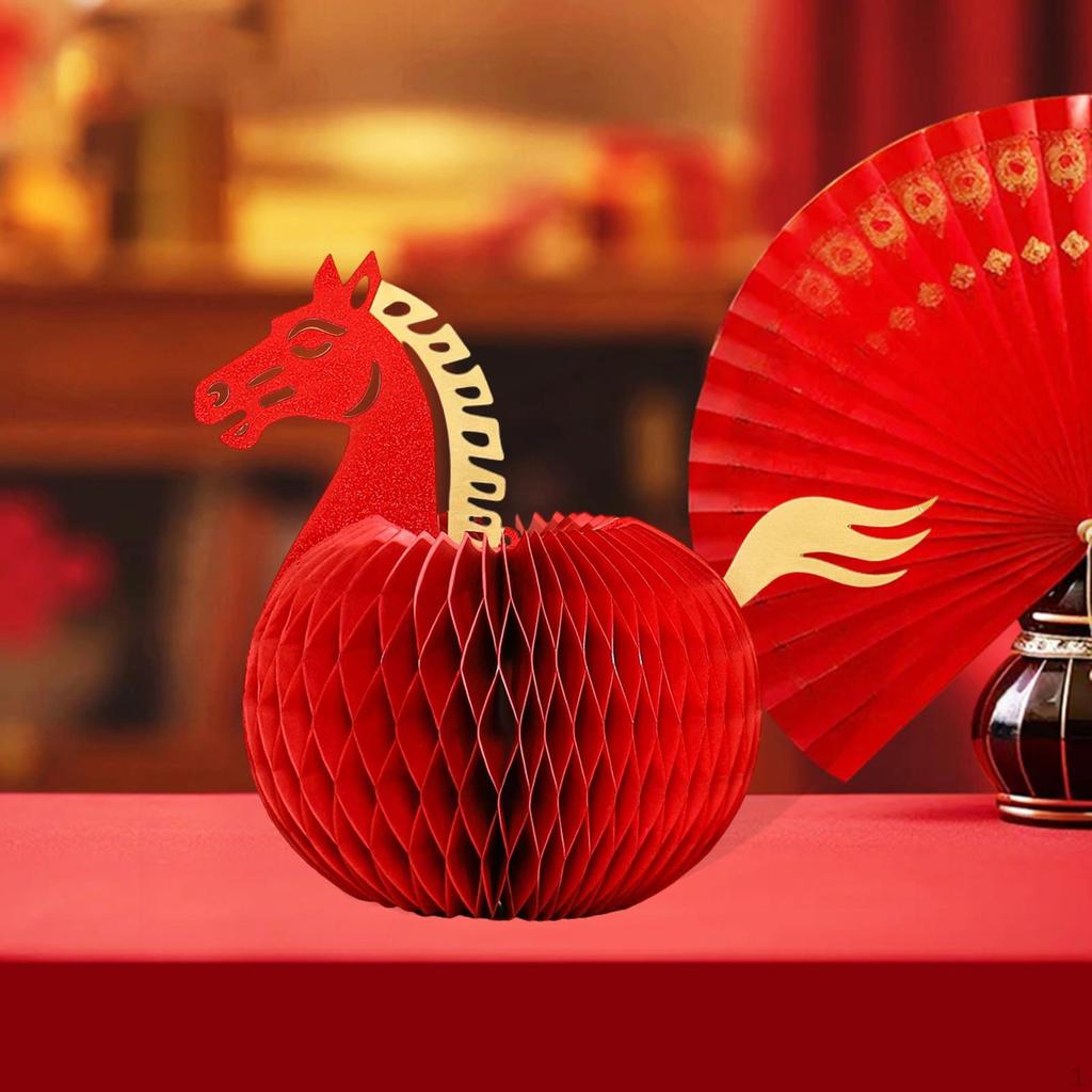 Chinese Year Honeycomb Centerpiece Creative Ornament for Cabinet Bedside Celebration
