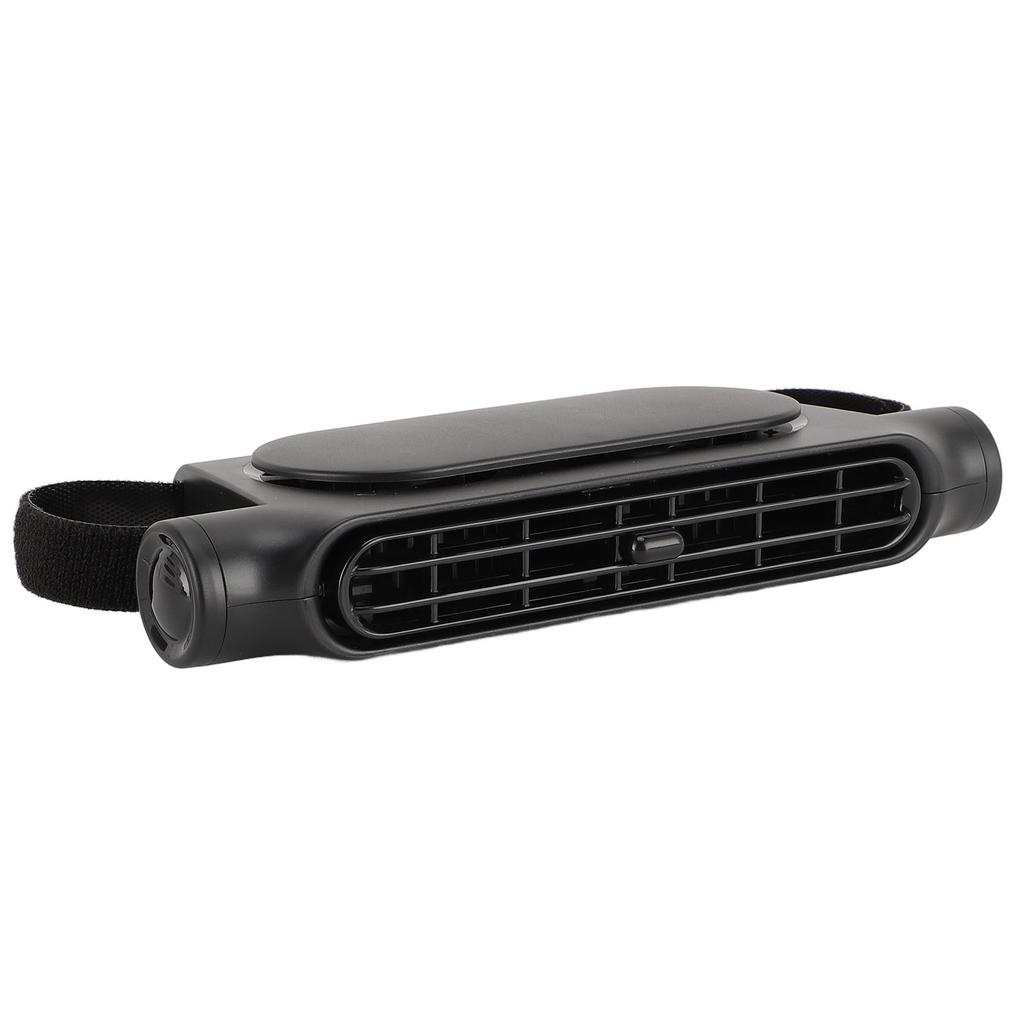 Car Seat Fan USB Powered 3 Wind Speed Silent Bladeless Portable Car Front Seat Backseat Fans for