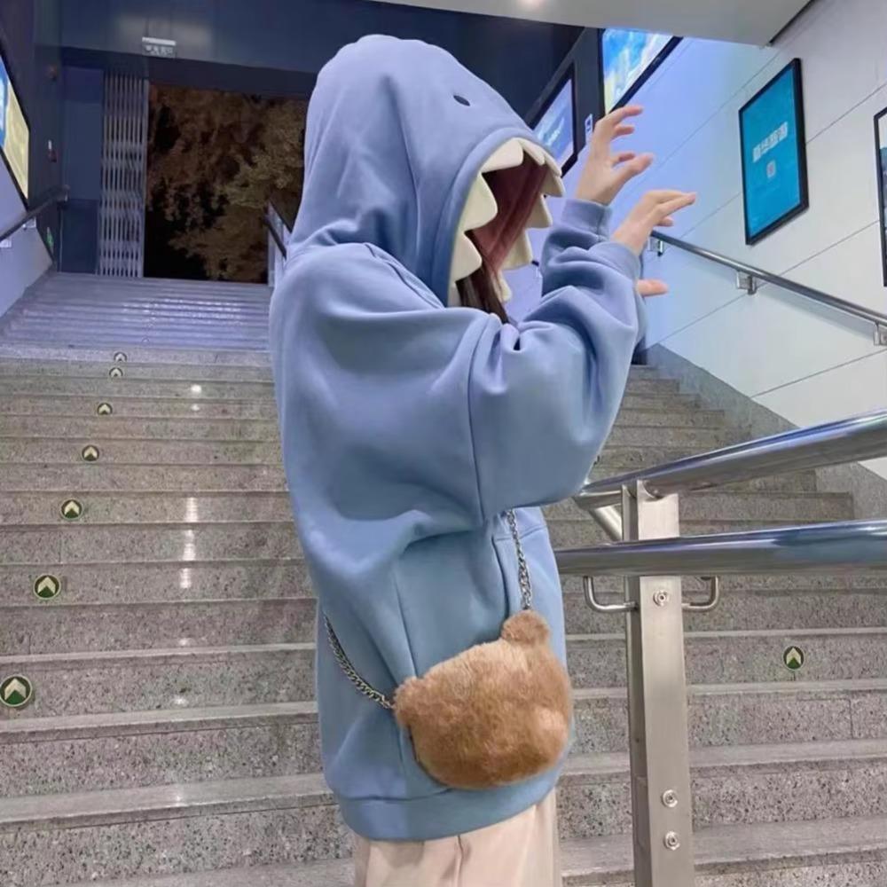Herbst Winter Neu Lustige Hai Patchwork Hoodies Männer und Frauen Kawaii Sweatshirt Mode Lässiger Pullover Schule Übergroße Kleidung