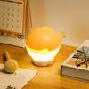 Wooden Fish Night Light Cute LED Lamp Nursery Nightlight for Kids Rechargeable Bedside Touch Lamp Fun Stress-Relieving Toy And Home Decor
