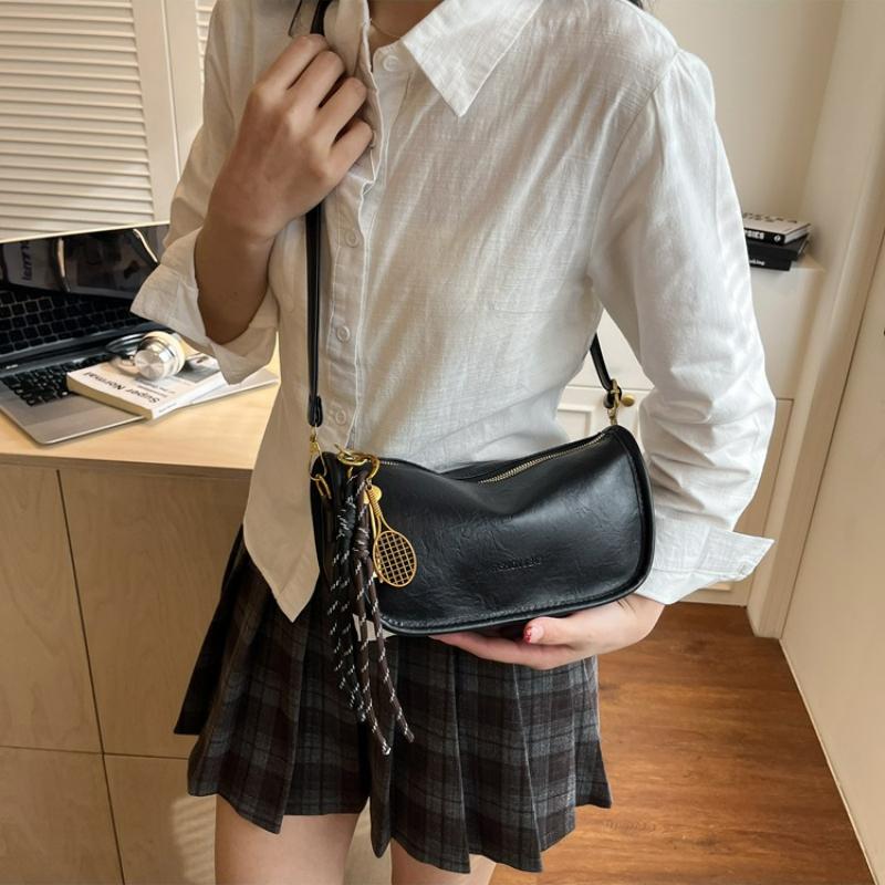Fashion Crossbody Bags for Women Large Capacity Shoulder Bag Retro Vintage Comfortable and Versatile Texture Handbag Pillow Bag
