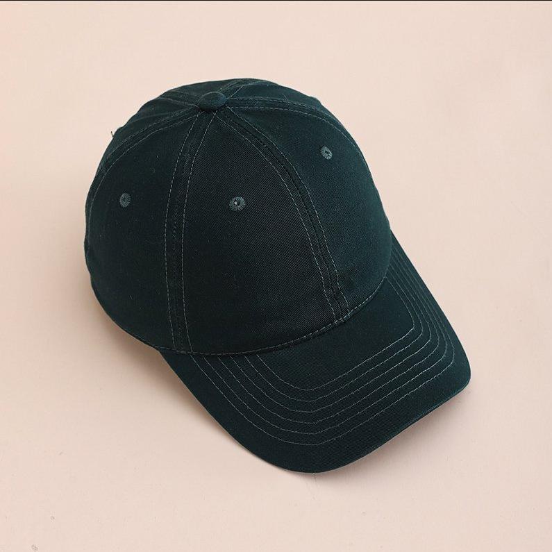 Solid color baseball cap out-of-home advertising cap cap cap light board hat curved brim hip hop hat men and women sun hat travel
