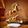 2D Flat Acrylic Horse Pattern Figurine Tabletop Decoration For Bedroom Living Room Office , Symbol Of Wealth And Prosperity