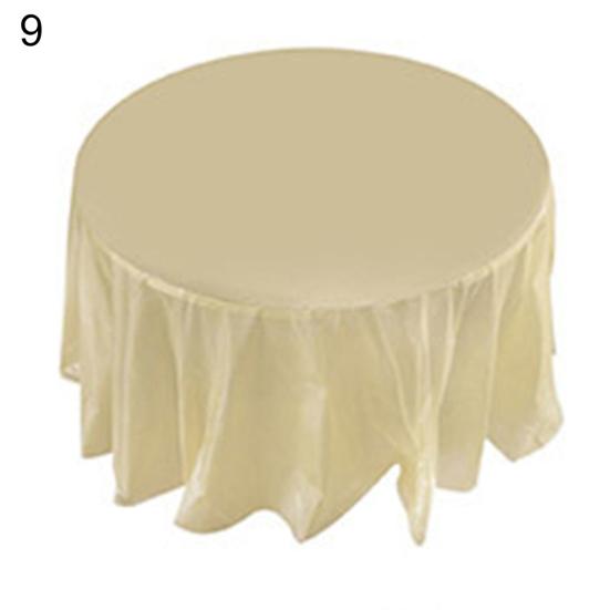 Plastic Waterproof Large Wedding Party Disposable Circular Table Cloth Cover