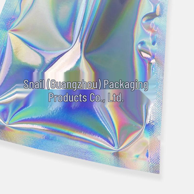 Iridescent Laser Foil Miniature Food Toy Blind Bags – Empty Flat Vacuum Bag for Mask & Cosmetics Packaging