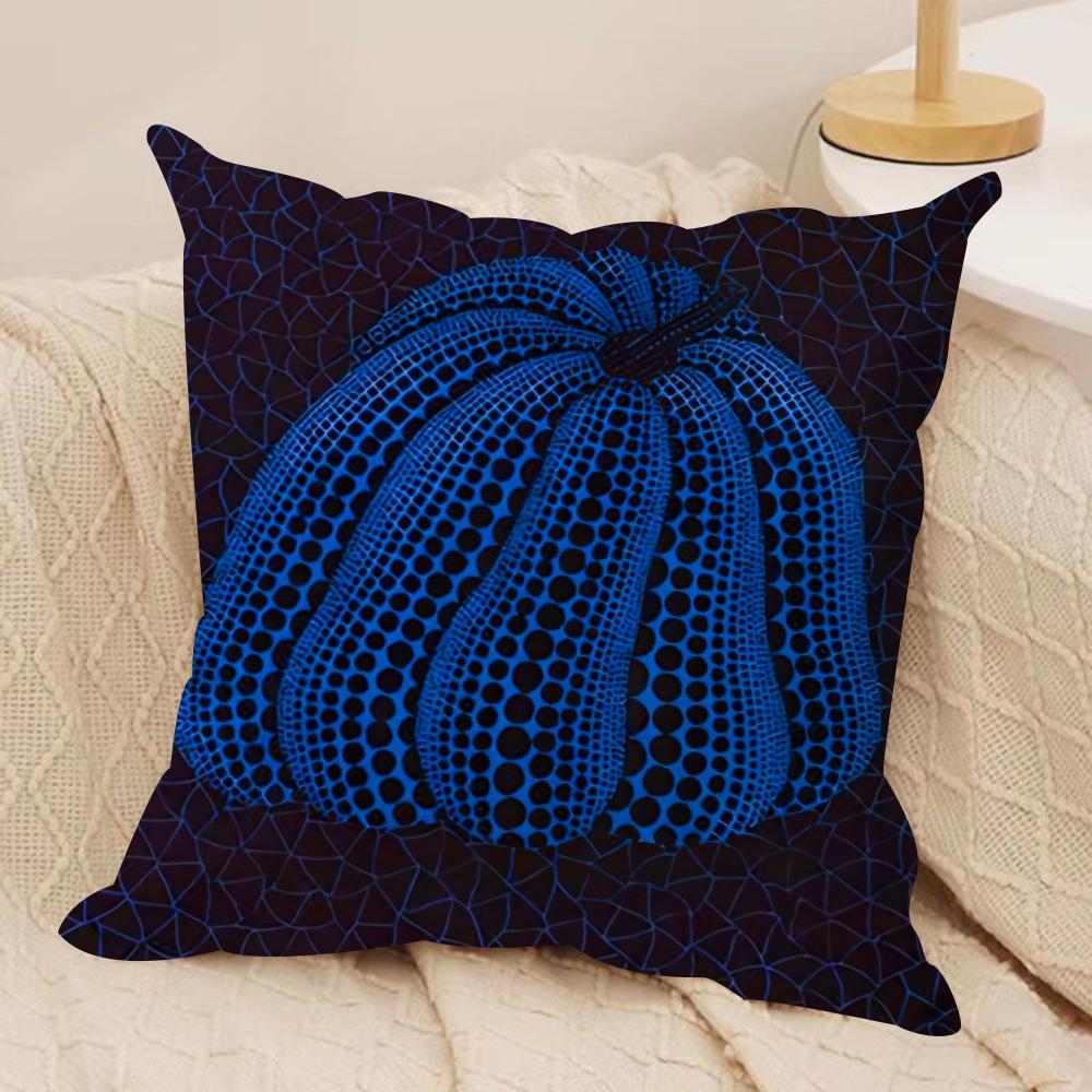 Yayoi Kusama Abstract ArtCushion Cover Soft Plush Fabric Double-Sided Printed Sofa Cushion Cover for All Seasons Home Decor Gift