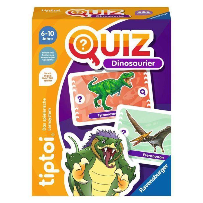 Ravensburger - 00165 - Tiptoi Quiz Dinosaurier, Quizspiel Für Kinder AB 6 Jahren, Für 1-4 Spieler
