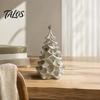 Interior Decorative Accents 3D Printed Christmas Tree Ornament, Modern Minimalist Tabletop Decor Holiday Gift for Friends Home Office Display, Festive