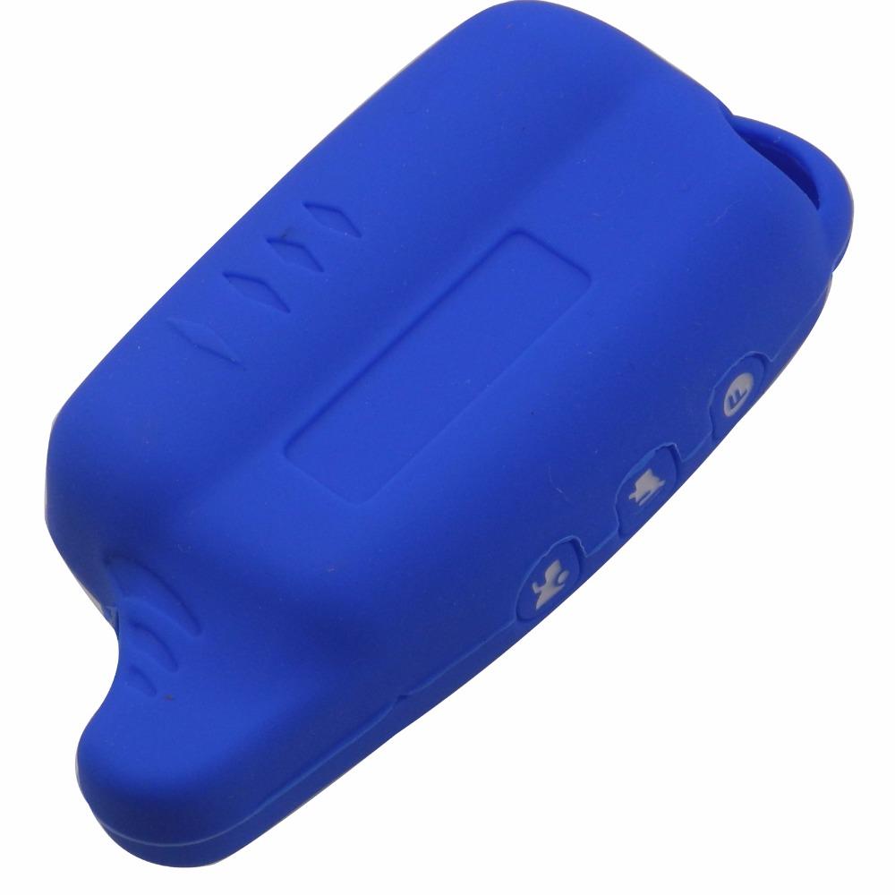 Jingyuqin Tw9010 Silicone Case KeyChain For Russian 2-way Alarm System Alarm Key Fob For Tomahawk Tw9010 9010