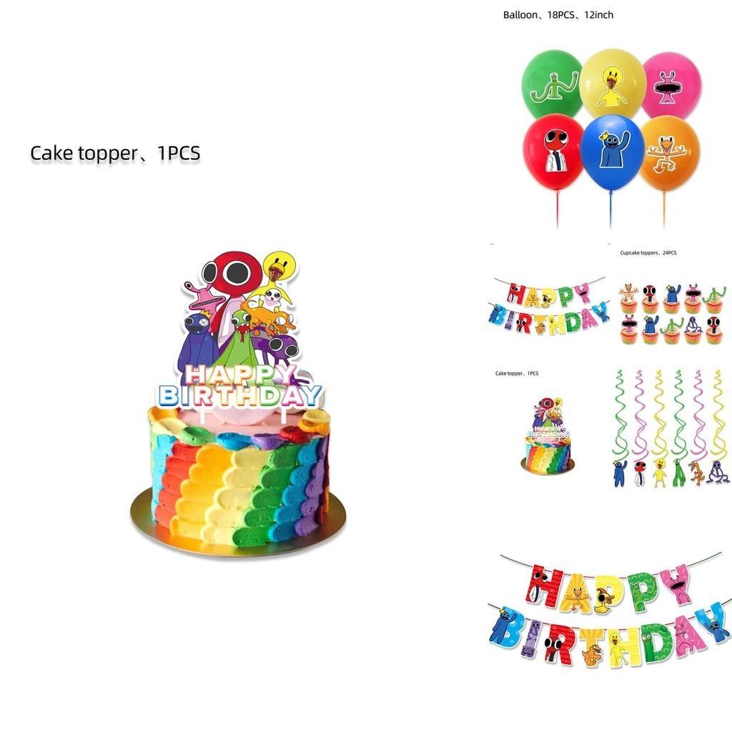 Vibrant Roblox Rainbow Friends Birthday Party Decorations Supplies Kit For Kids