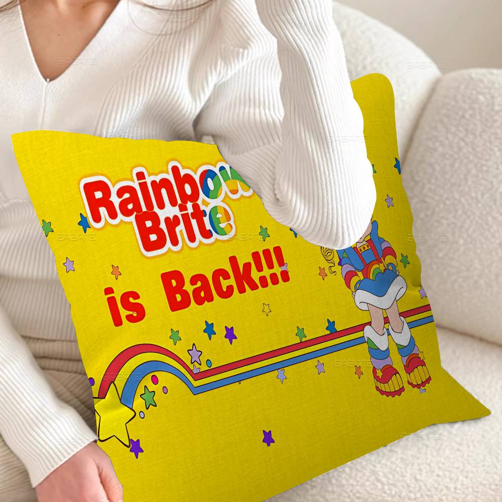 Rainbow Brite Anime Pillowcases Home Bedding Decorative Pillow Cover Wedding Super Soft Pillow Case