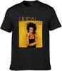 Men's Summer T Shirt Lauryn Hill Lauryn Hill Hip Hop Twin Needle Sleeves and Hem Black