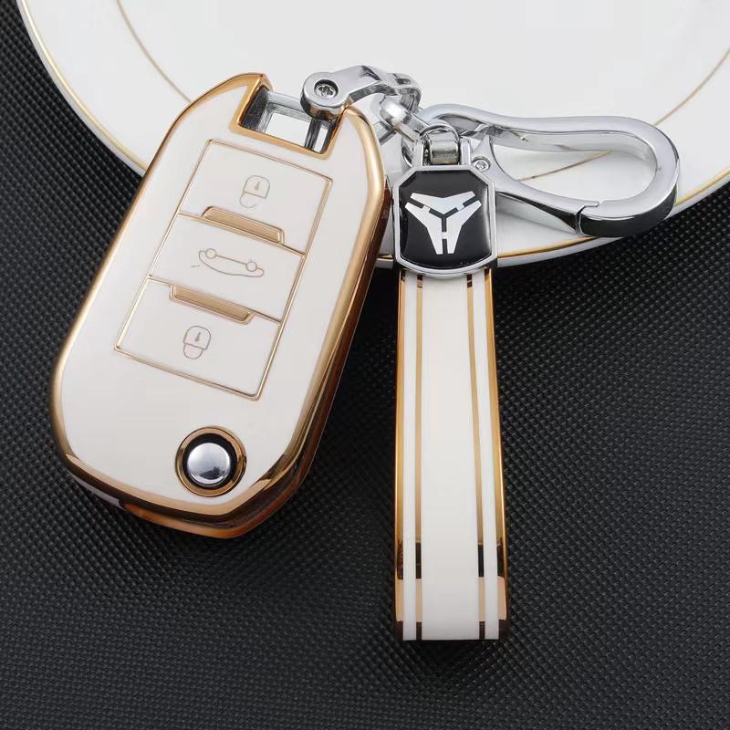 TPU Car Remote Key Case Cover Shell For Peugeot 208 107 206 306 307 308 2008 3008 4008 5008 RCZ Citroen C1 C2 C3 C4 C5 CACTUS C8