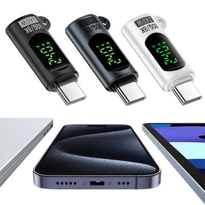 Digital Display Type-C Adapter 8K 60HZ Data Transmission Converter 80 Gbps PD 240W USB-C Adapter USB C Extension for iPhone 16