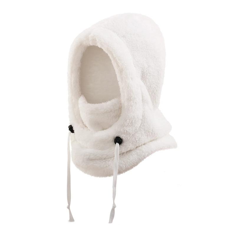 

Children Plush Fleece Ear Warmer Neck Warm Winter Windproof Balaclava for Kids Boy Girl Solid Color Skiing Cycling Face Mask 3-10 Year