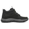 Skechers Respected Series Leather High-Top Hiking Shoes Men hiking shoes Black 204454C-BLK