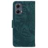 For Motorola Edge (2024) 5G Shockproof Case Tiger Imprint Leather Wallet Phone Cover