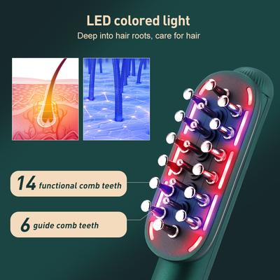 Hair Led Brush Electric Laser Hair Growth Comb Anti Hair Loss Massage Therapy Infrared RF Red Light EMS Massager