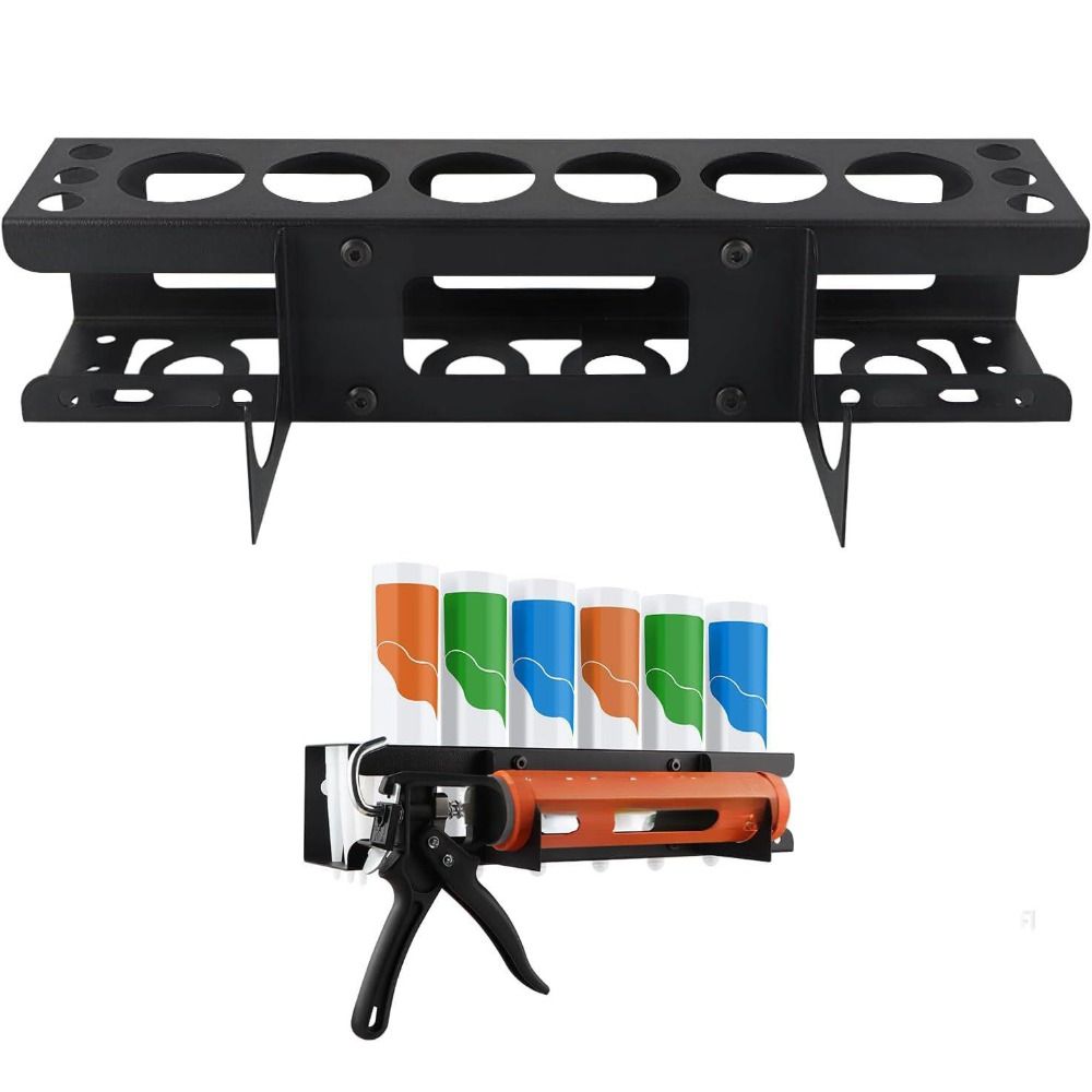 Sturdy Metal Grease Tube Rack Large Capacity Sealant Organizer Rack New Caulking Tool Organizer