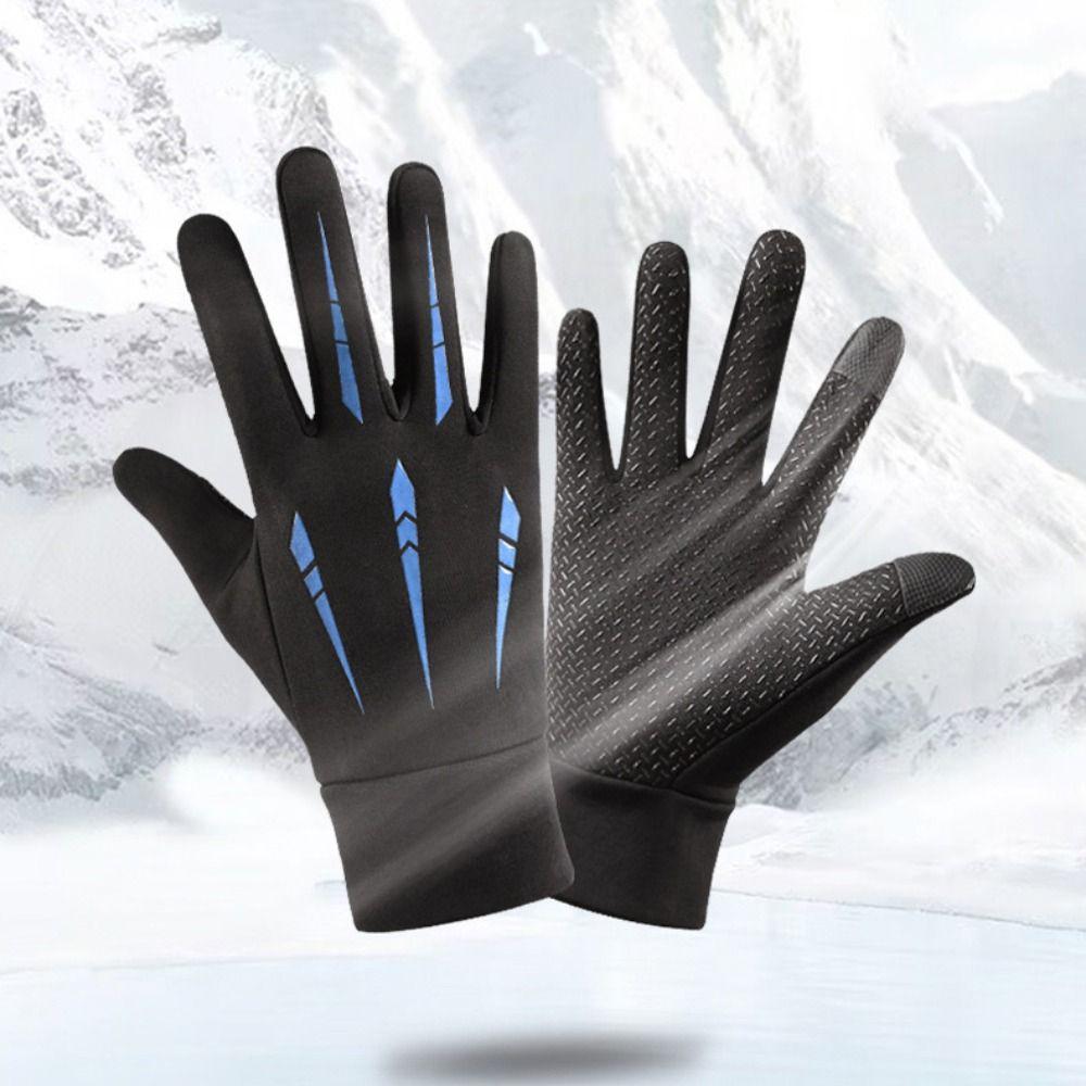 Waterproof Full Finger Gloves Anti-Slip Riding Protective Mittens Cold-proof Gloves  Outdoor