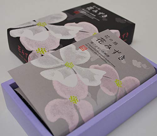 Incense Okuno Seimeido Slight Smoke Large Rose Practical Incense Dogwood Reciprocation Day Visit Day Low-smoke "Flower Journey/Hana Mizuki" Mother's