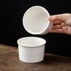 Rice White Yogurt Bowl 3.8" - White Porcelain Pudding and Dessert Cup