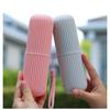 1-3PCS Vertikale Gestreiften Tragbare Waschen Tasse Reise Zahnbürste Box Zahnpasta Lagerung Rohr