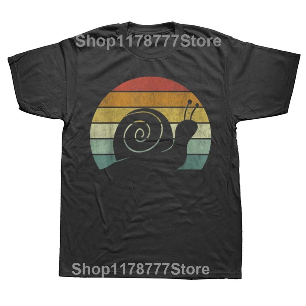 Funny Just A Girl Who Loves Snails Cute Snail Girl T Shirts Cotton Streetwear Short Sleeve Birthday Gifts Tshirt Mens Clothing