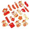 18Pcs Blessing Words Chinese New Year Pendant Snake Year Hanging Card  Party Supplies