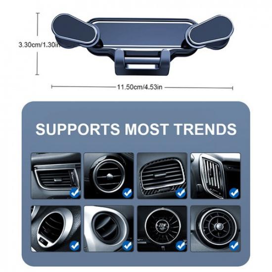 SEAMETAL Car Phone Holder Universal Car Mount for iPhone Samsung Cell Phone GPS