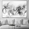 Abstract Black and White Line Painting on Canvas Everything and More Minimalist Posters Prints Modern Wall Art Living Room Decor
