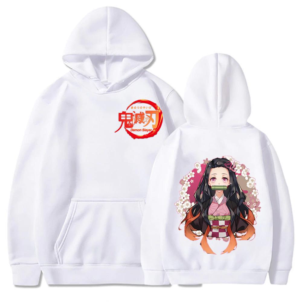 Japonský Anime Demon Slayer Logo Mikina Pulovry Muži Ženy Harajuku Manga Kamado Nezuko Kimetsu No Yaiba Oversized mikiny