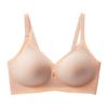 European and American TK Seamless Jelly Glue Bra Women's No Steel Ring Gathering Breathable Comfortable Thin Large Size Underwear