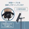ELECOM Headphone Stand Headphone Band Width of 55mm or for Smartphones with Inch Aluminum Black [Supports Less] [Compatible 4.0-6.7 Sizes] Finish,