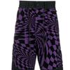 Vans Retro Color Block Abstract Pattern Printed Straight Leg Casual Pants Men Bottoms Black Purple VN0000H2Y8A