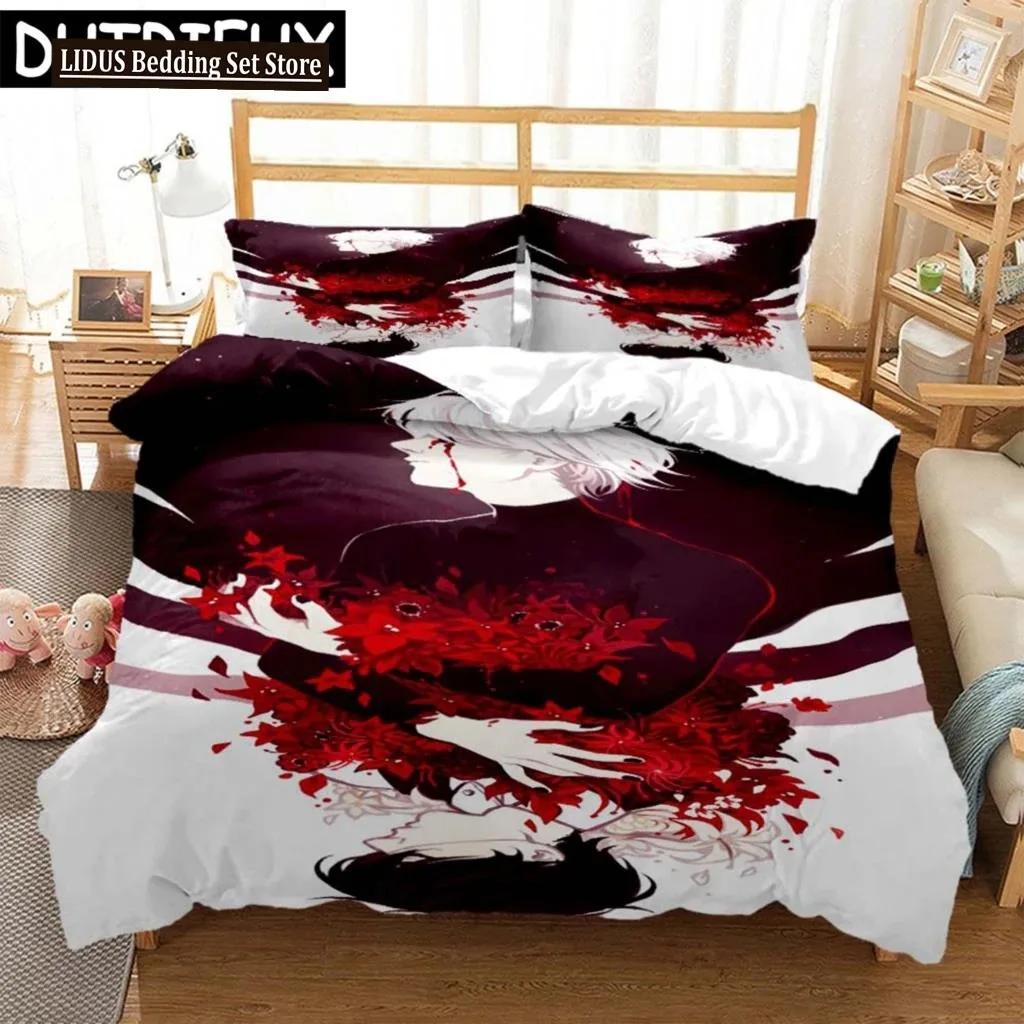 Tokyo Ghoul Digital Print Polyester Bedding Sets Covers Boys Duvet Cover Set For Teens Bedding Set King Size