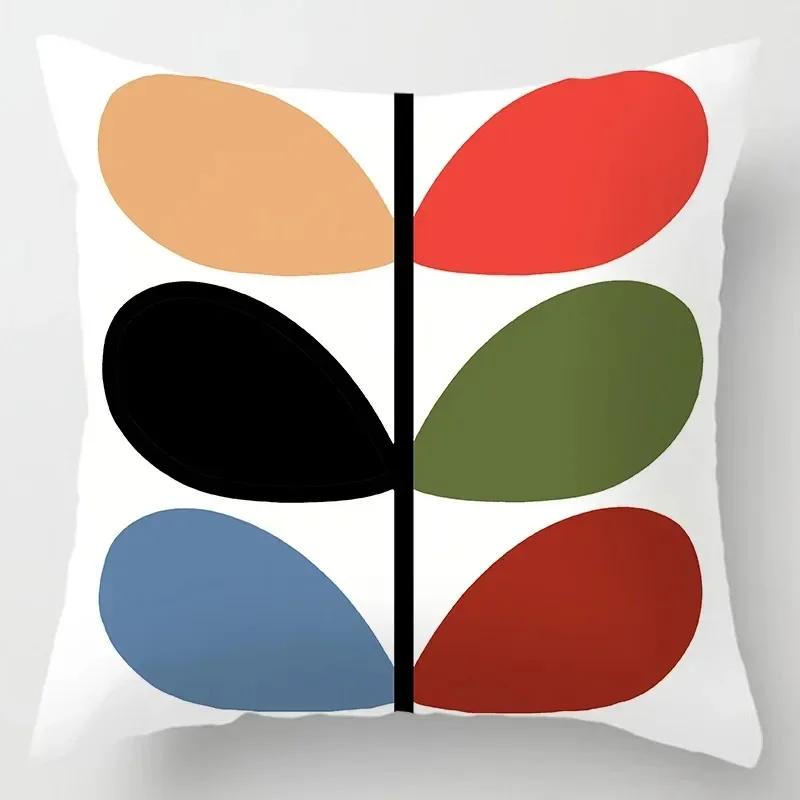 Luxuriöse Heimdeko Kissenbezug Auto Wohnzimmer Sofa Kissenbezug Geometrisches Blatt Einfaches Muster Kissenbezug