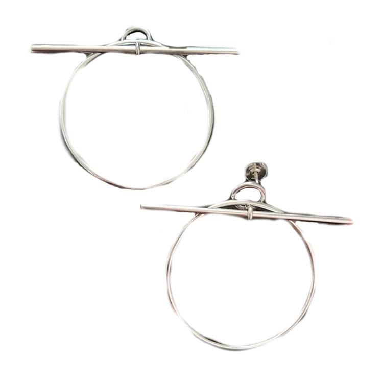 

Hermes Geometric Design 925 Silver Earrings Women earrings 111371898 Basic Packaging-Box+Dust Bag or Padding Board