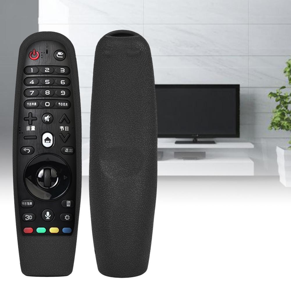 

Противоскользящий Ударопрочный Защитный Силиконовый Чехол для Пульта ДУ Телевизора LG AN MR600 Черный чёрный